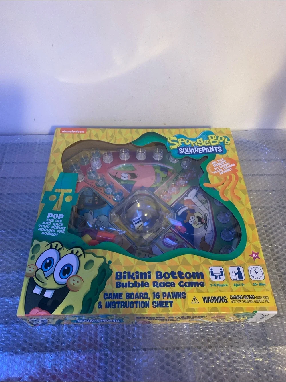 Nickelodeon SpongeBob Bikini Bottom Bubble Race Game 2-4 Players 5+